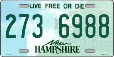 NH license plate 2736988
