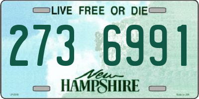 NH license plate 2736991