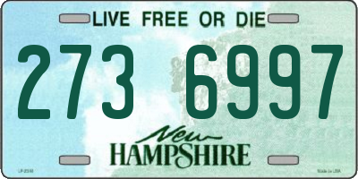 NH license plate 2736997