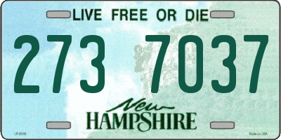 NH license plate 2737037