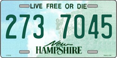 NH license plate 2737045