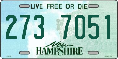 NH license plate 2737051