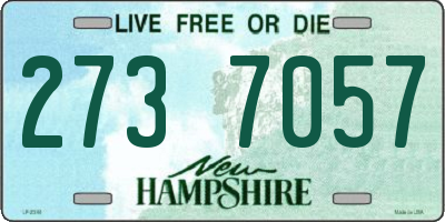 NH license plate 2737057