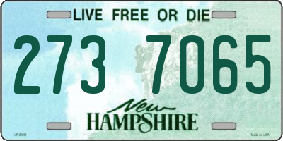 NH license plate 2737065