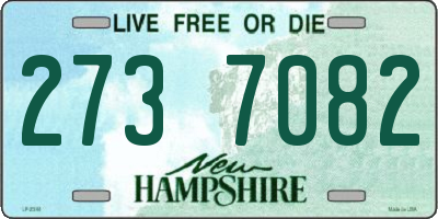 NH license plate 2737082