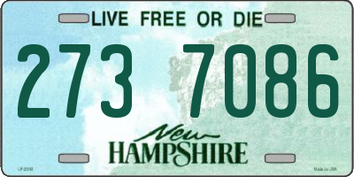 NH license plate 2737086
