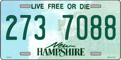 NH license plate 2737088