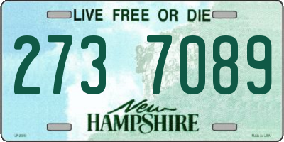 NH license plate 2737089