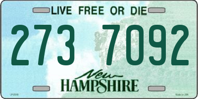 NH license plate 2737092