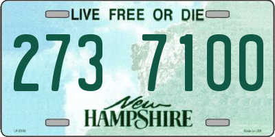 NH license plate 2737100