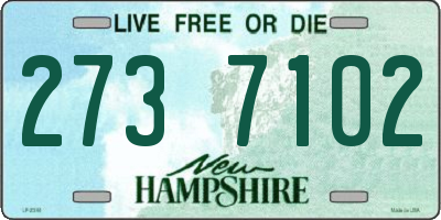 NH license plate 2737102