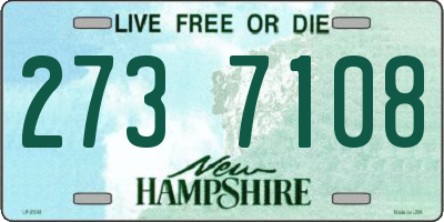 NH license plate 2737108