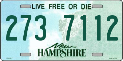 NH license plate 2737112