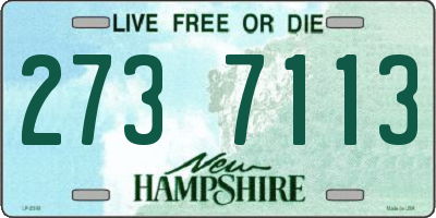 NH license plate 2737113