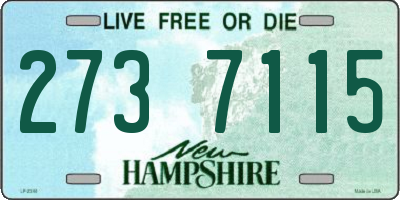 NH license plate 2737115