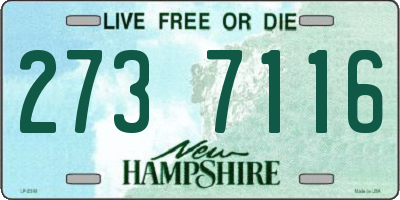 NH license plate 2737116