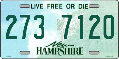 NH license plate 2737120