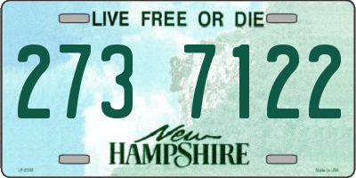 NH license plate 2737122