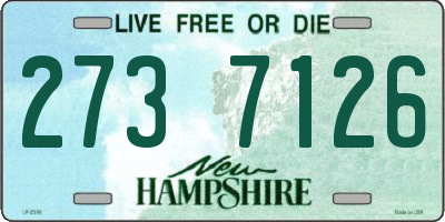 NH license plate 2737126