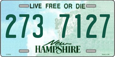 NH license plate 2737127
