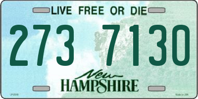 NH license plate 2737130