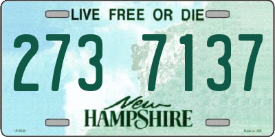 NH license plate 2737137