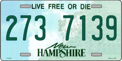NH license plate 2737139