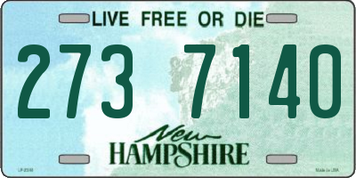 NH license plate 2737140