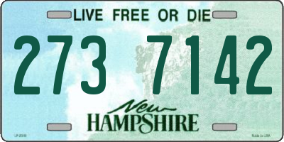 NH license plate 2737142
