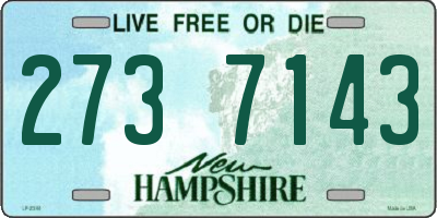 NH license plate 2737143