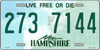 NH license plate 2737144
