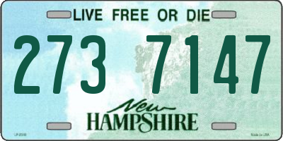 NH license plate 2737147
