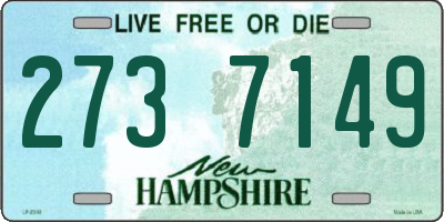 NH license plate 2737149