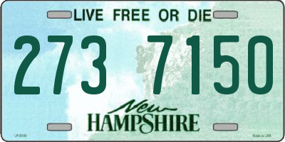 NH license plate 2737150