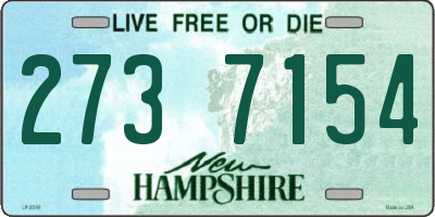 NH license plate 2737154