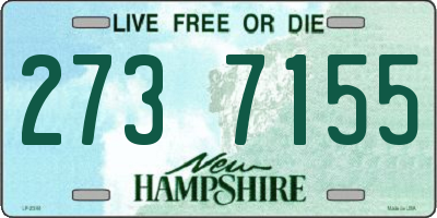 NH license plate 2737155