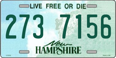 NH license plate 2737156