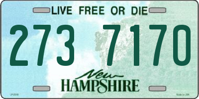 NH license plate 2737170