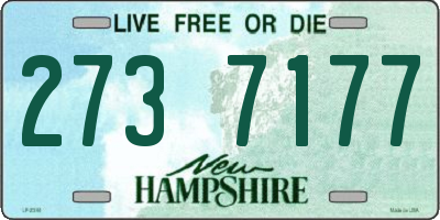 NH license plate 2737177
