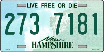 NH license plate 2737181