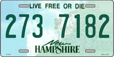 NH license plate 2737182