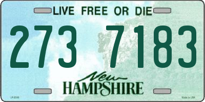 NH license plate 2737183