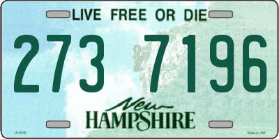 NH license plate 2737196