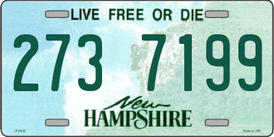 NH license plate 2737199