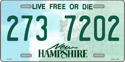 NH license plate 2737202