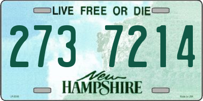 NH license plate 2737214