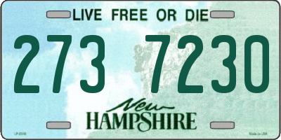 NH license plate 2737230