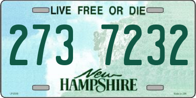 NH license plate 2737232