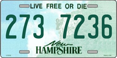 NH license plate 2737236