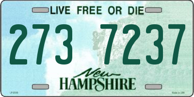 NH license plate 2737237